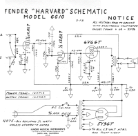 Fender Harvard-6G10 - Schematic 